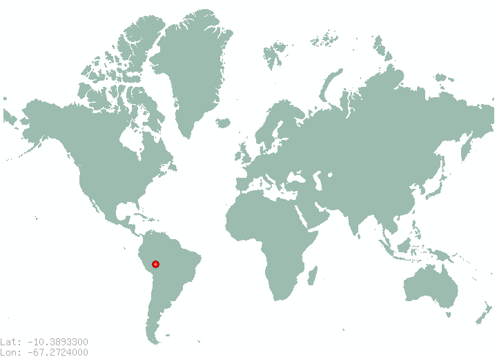 Apretada in world map
